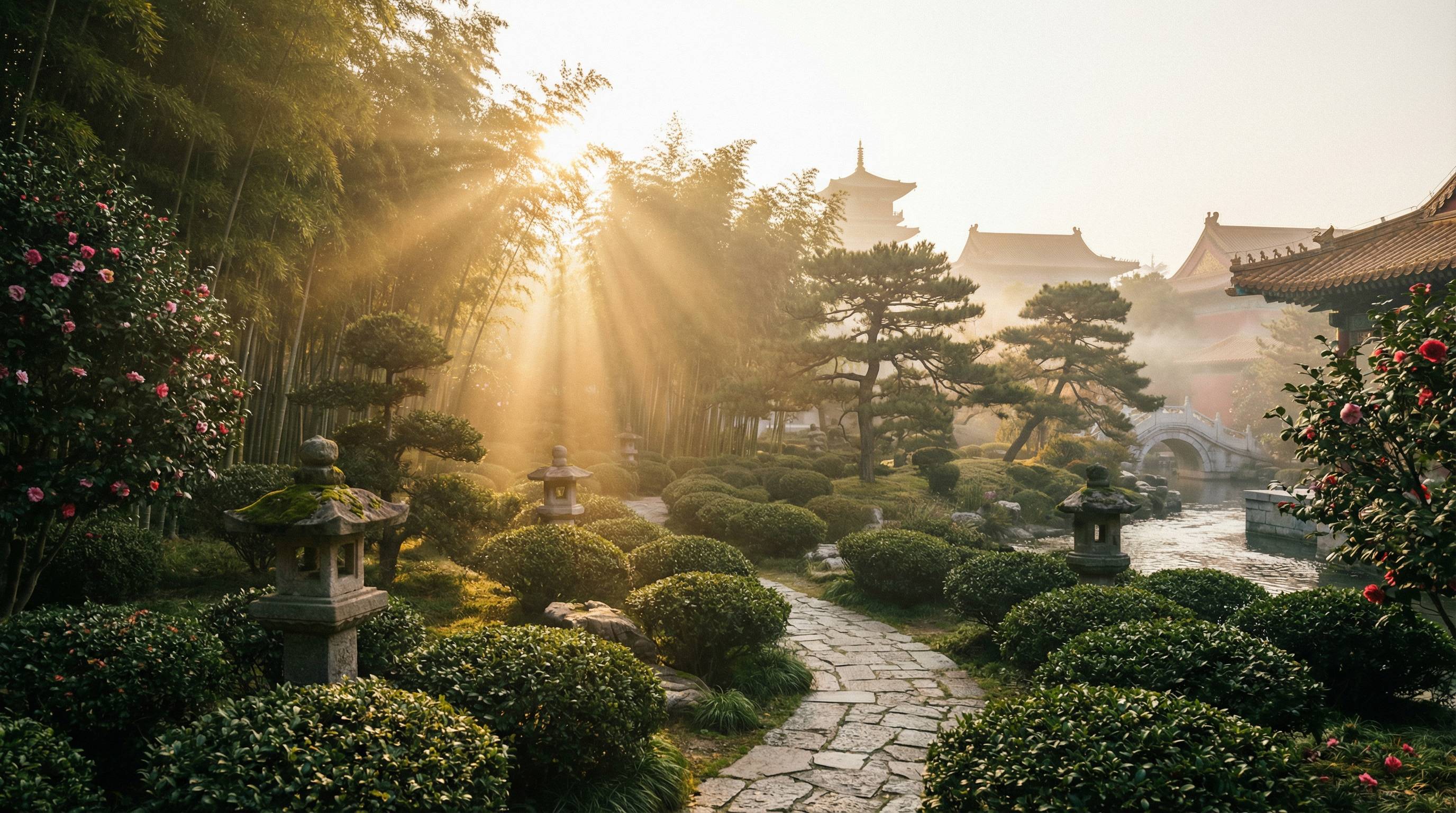 玩物社区植物视频 - 茶园晨曦植物视频